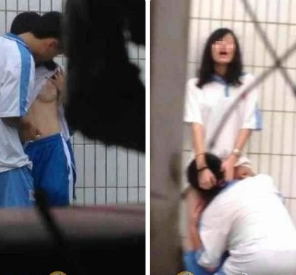 南庄四中惊爆艳照门 男生舔女生下体(组图)